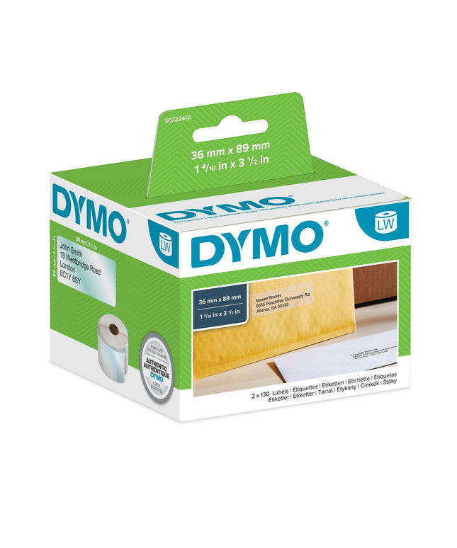 Dymo LabelWriter Large Address Labels Clear (36 x 89mm)