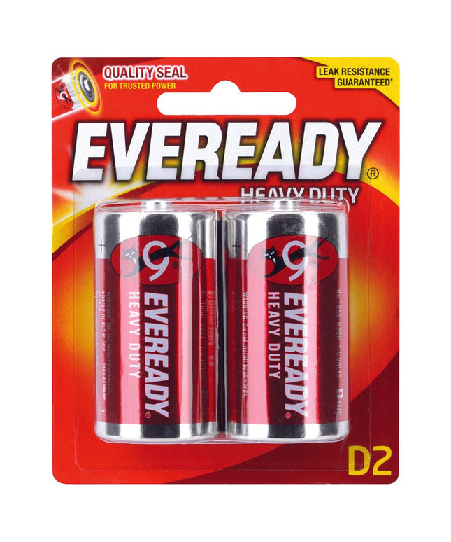 Eveready D Heavy Duty Battery 2 Pack