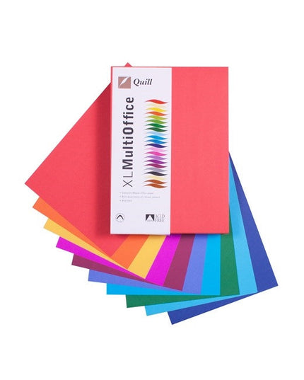 Quill Coloured Paper 80gsm A4 Pack 500 – Assorted