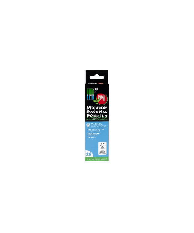 Micador M.Shield Essentials Pencils 20 Pack 2B