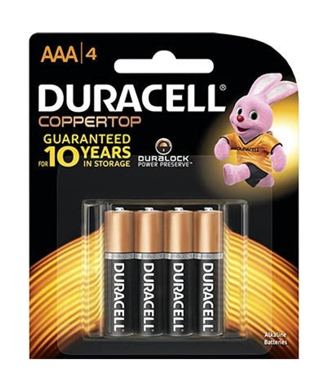 Duracell Coppertop AAA 4 pack