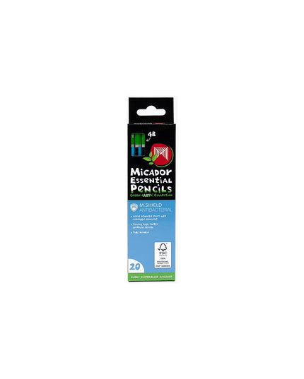Micador M.Shield Essentials Pencils 20 Pack 4B