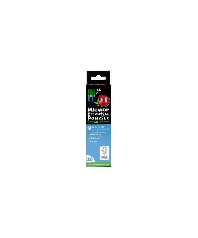 Micador M.Shield Essentials Pencils 20 Pack 4B