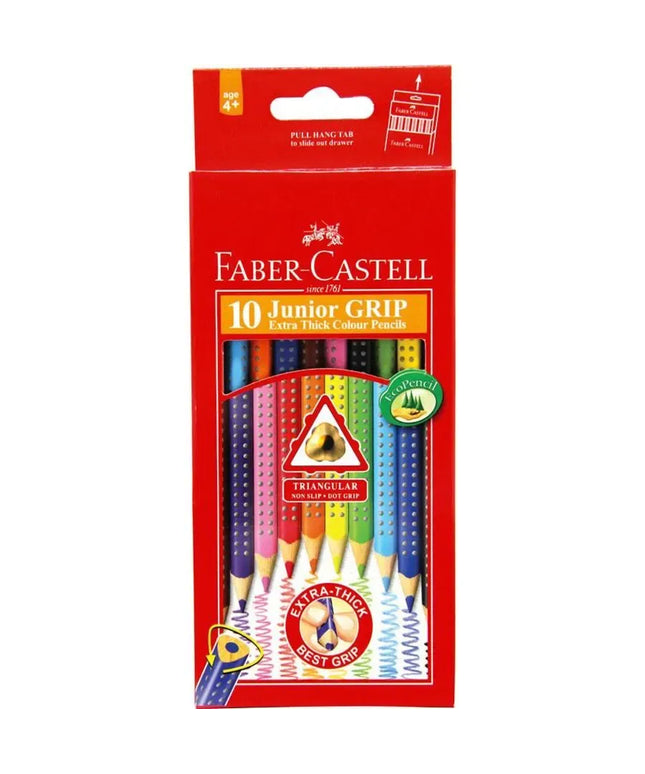 Faber Castell Junior Colour Pencil Asstorted (10 pk)