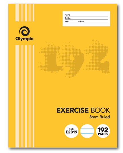 Olympic Exercise Book 225x175mm 192 Page 8mm