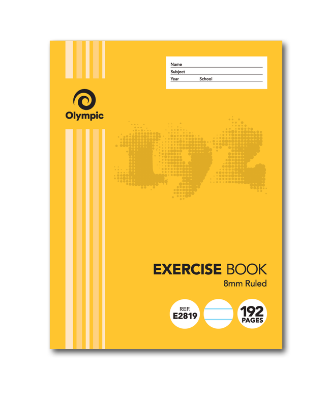 Olympic Exercise Book 225x175mm 192 Page 8mm