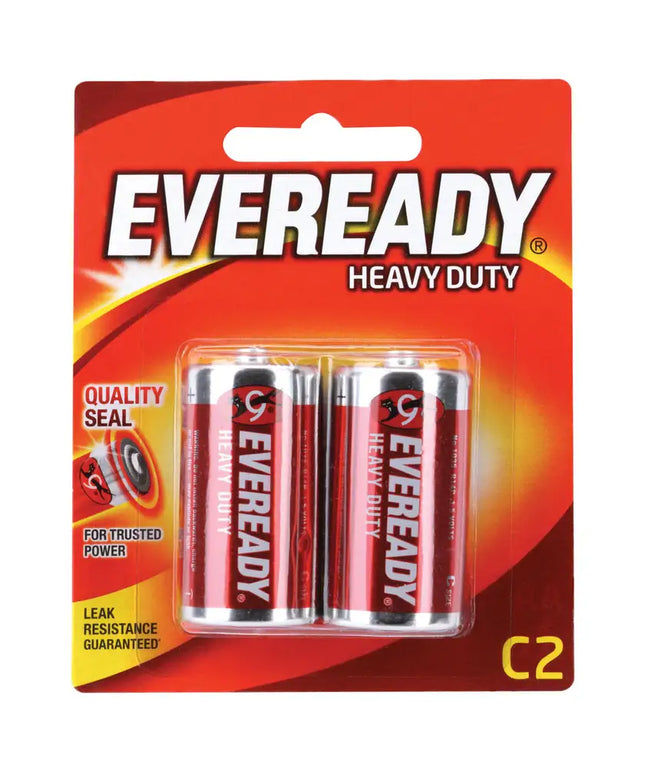 Eveready C Heavy Duty Battery 2 Pack