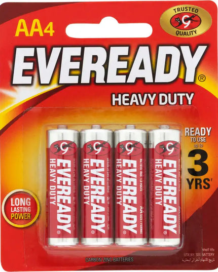 Eveready AA Heavy Duty Battery 4 Pack
