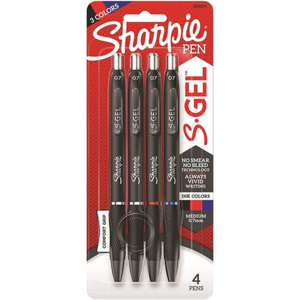 Sharpie Gel 0.7mm Assorted (4 Pack)