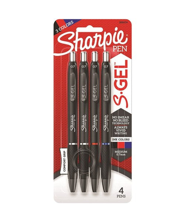 Sharpie Gel 0.7mm Assorted (4 Pack)