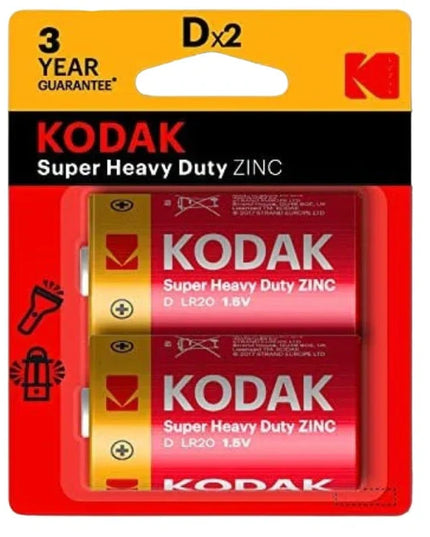 Kodak D Extra Heavy Duty Battery 2 Pack
