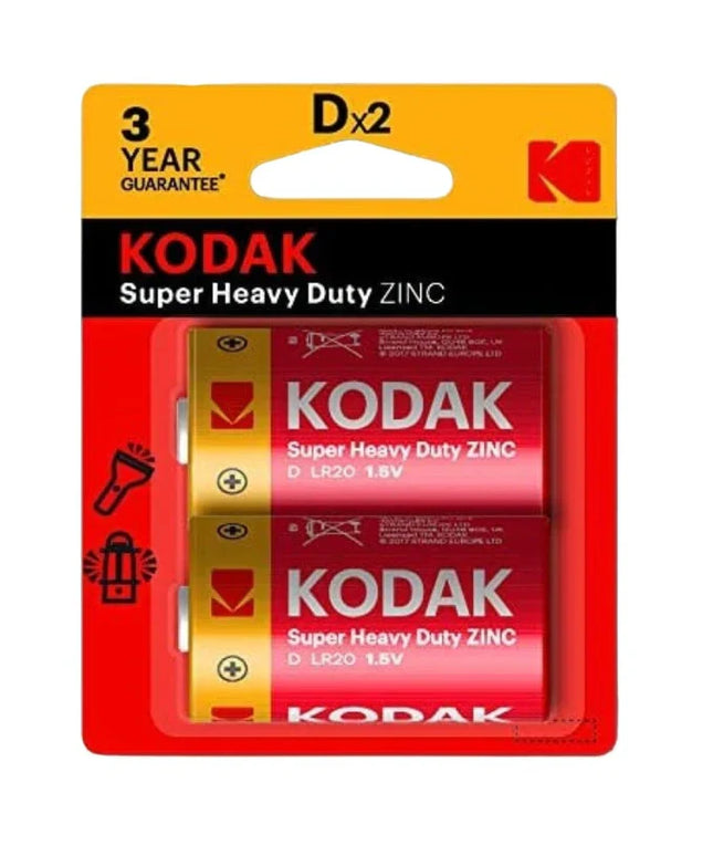 Kodak D Extra Heavy Duty Battery 2 Pack