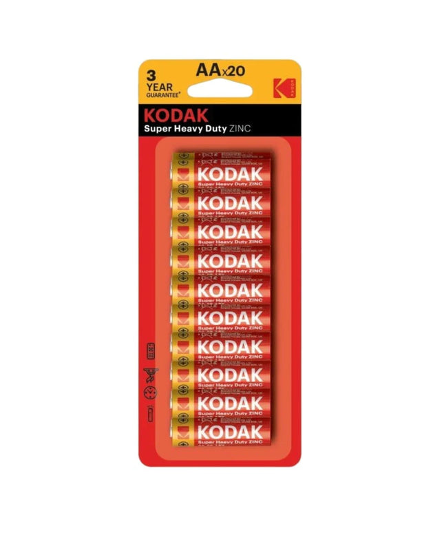 Kodak Zinc AA Batteries 20 Pack