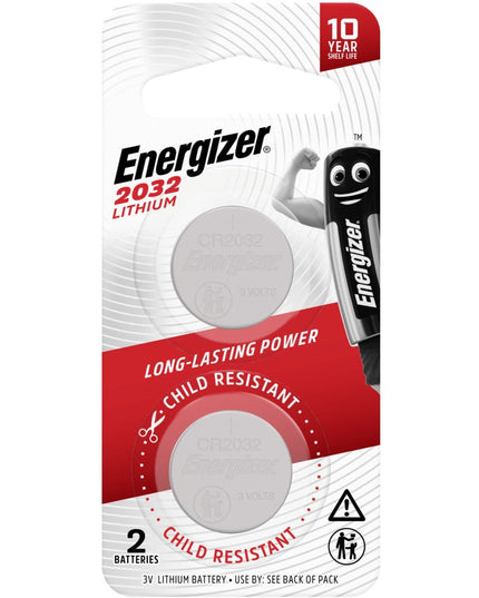 Energizer 3V Lithium Coin Battery 2032 2PK