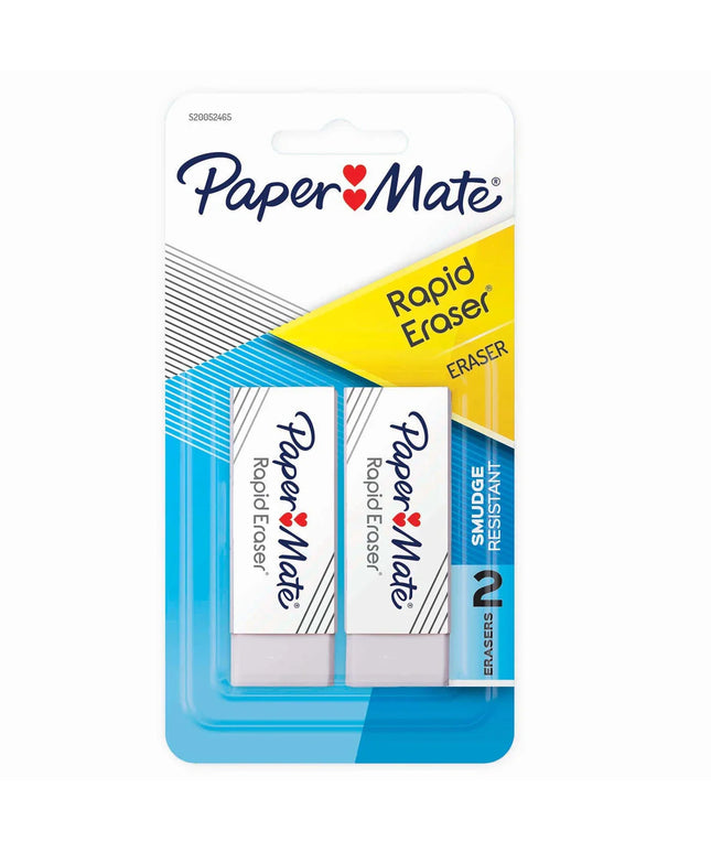 Paper Mate Rapid Erase Erasers 2pk