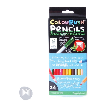 Micador ColouRush 24 Pack Colour Pencils