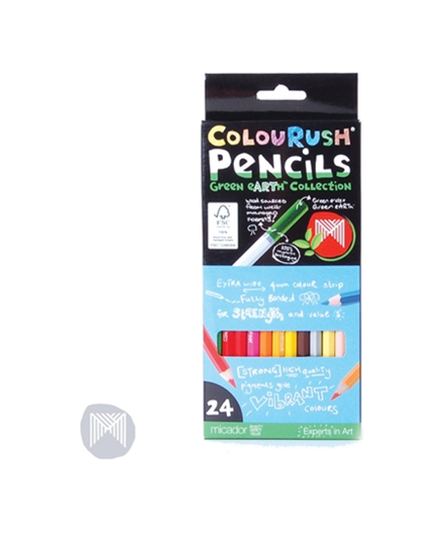 Micador ColouRush 24 Pack Colour Pencils
