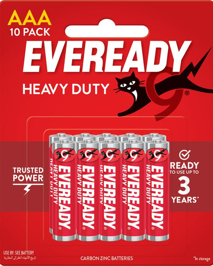 Eveready AAA Heavy Duty Battery 10 Pack