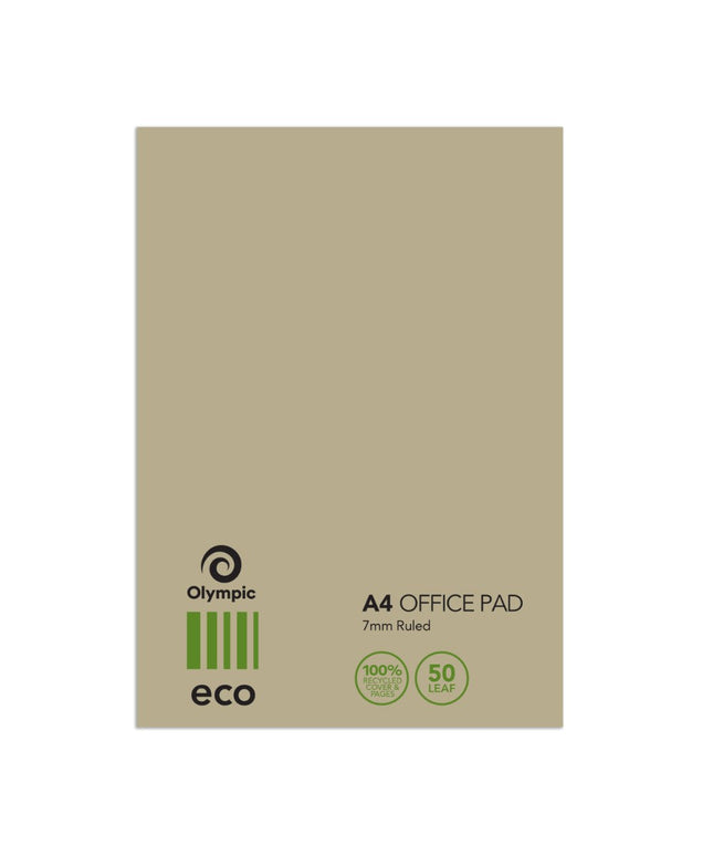 Olympic ECO Office Pad A4 Ruled 7mm 50 Leaf