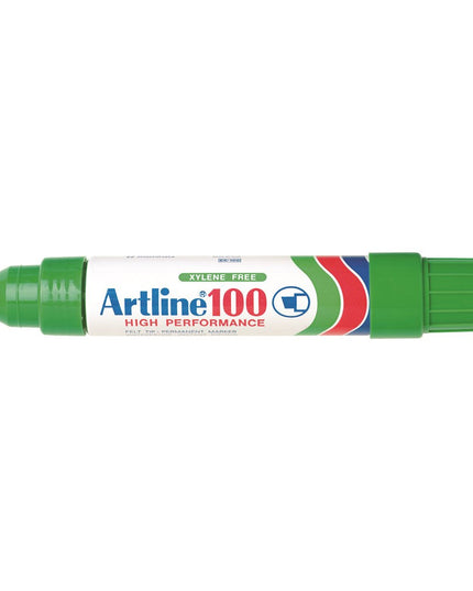 Artline 100 Chisel Tip Permanent Marker Green