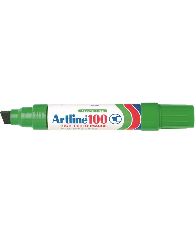 Artline 100 Chisel Tip Permanent Marker Green