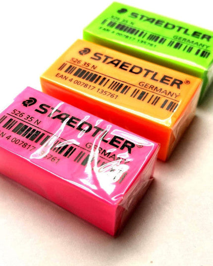 Staedtler Bright Neon Erasers Assorted