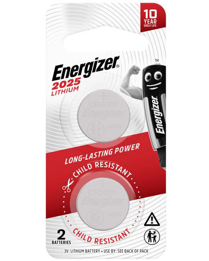 Energizer 3V Lithium/Coin 2025 2 Pack