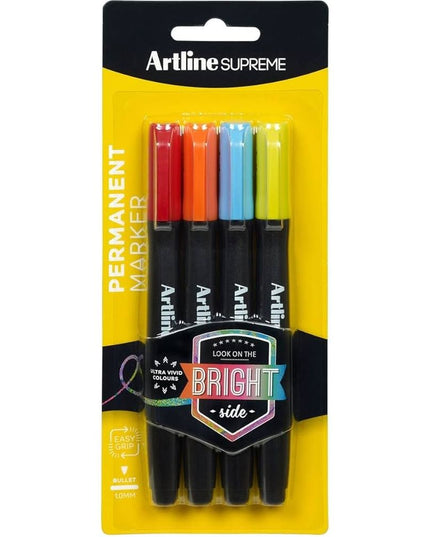 Artline Supreme Permanent Markers Kaleidoscope 4 Pack