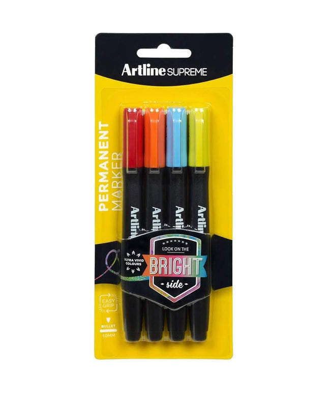 Artline Supreme Permanent Markers Kaleidoscope 4 Pack
