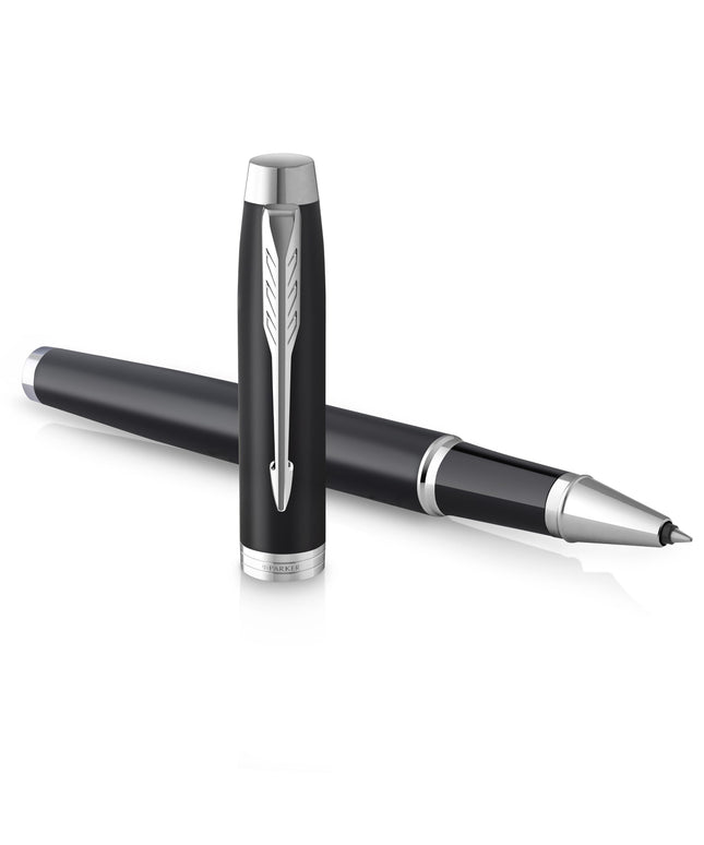 Parker IM Black Chrome Trim Rollerball Pen