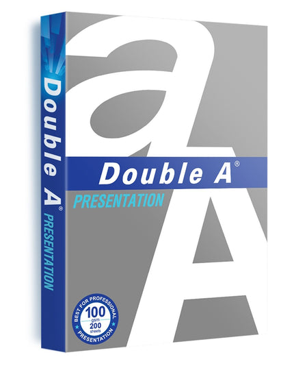 Double A A4 100gsm Presentation Paper White Pack 200
