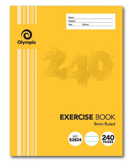 Olympic Exercise Book 225x175mm 240 Page 8mm