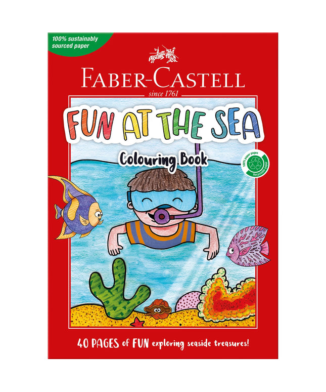 Faber Castell Fun at the Sea Colouring Book (40 Pages)