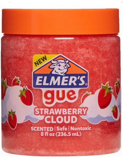 Elmer's Gue Premade Slime Jar Strawberry Splash