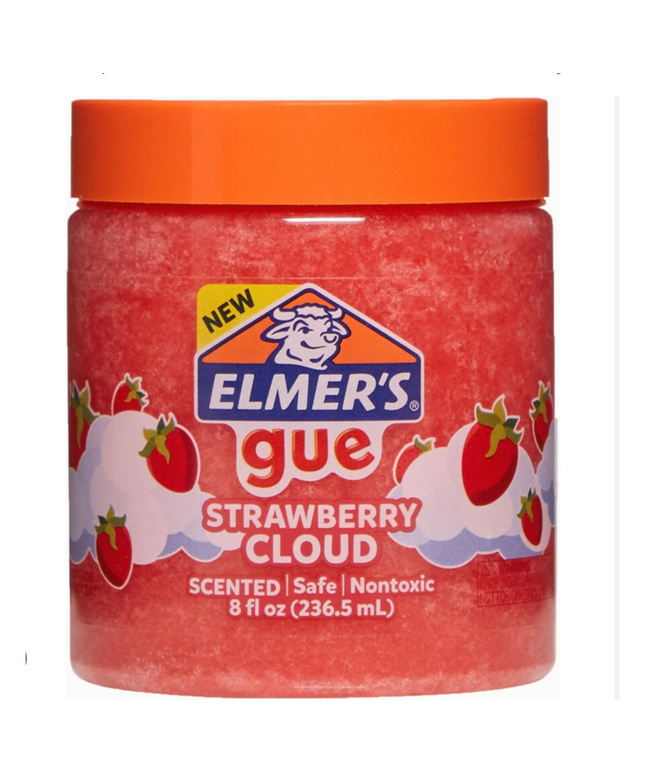 Elmer's Gue Premade Slime Jar Strawberry Splash
