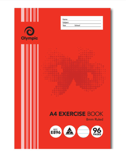 Olympic Exercise Book- A4 - 96 Pages