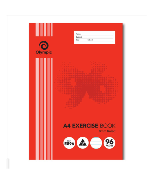 Olympic Exercise Book- A4 - 96 Pages