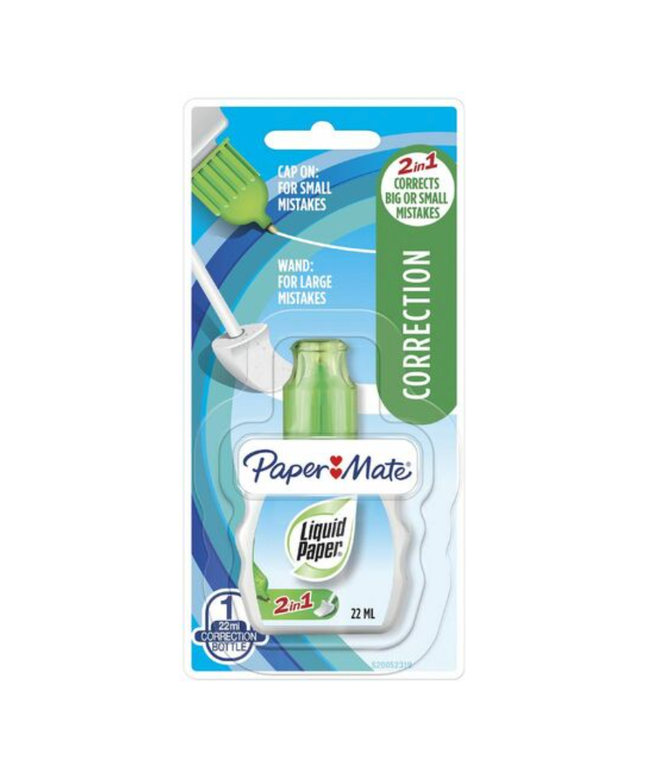 Papermate Correction Fluid Papermate Liquid Paper 2 In 1 Combo 22ml