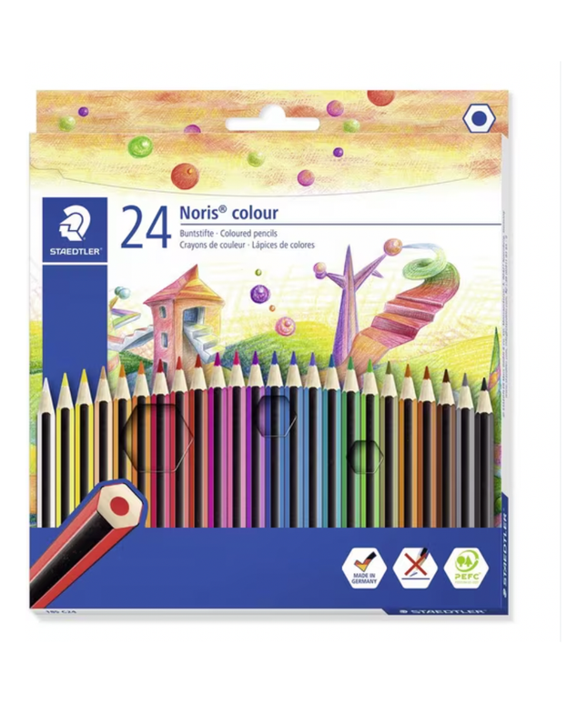 Staedtler Noris Coloured Pencils 24 Pack