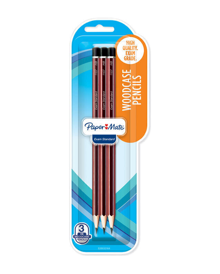Papermate HB Woodcase Pencil (3 Pencils)