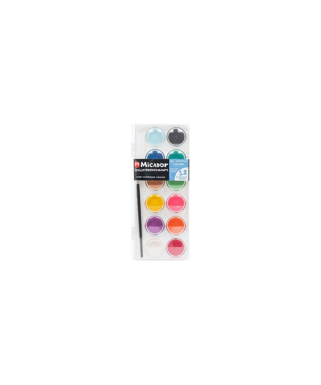 Micador Watercolour Palette Stylist 12 Disc