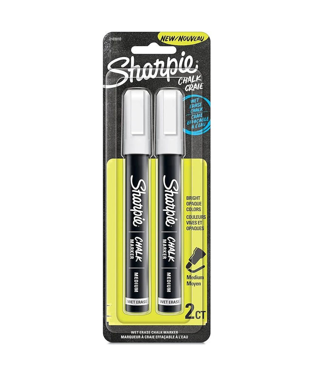 Sharpie Wet Erase Chalk Marker White 2 Pack