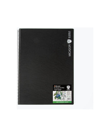 Micador M.Shield Visual Art Diary Black A3 (each)