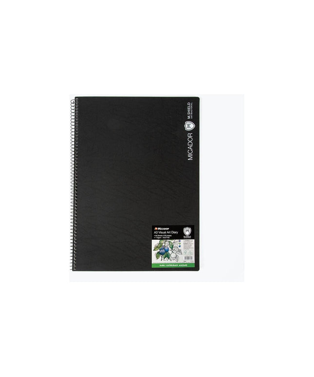 Micador M.Shield Visual Art Diary Black A3 (each)