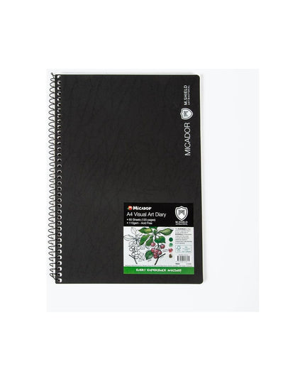 Micador M.Shield Visual Art Diary Black A4 (each)