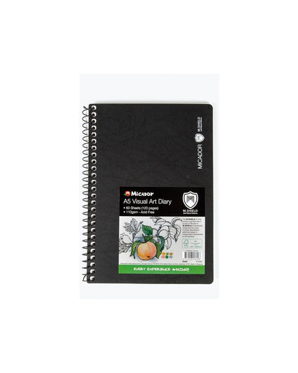 Micador M.Shield Visual Art Diary Black A5 (each)