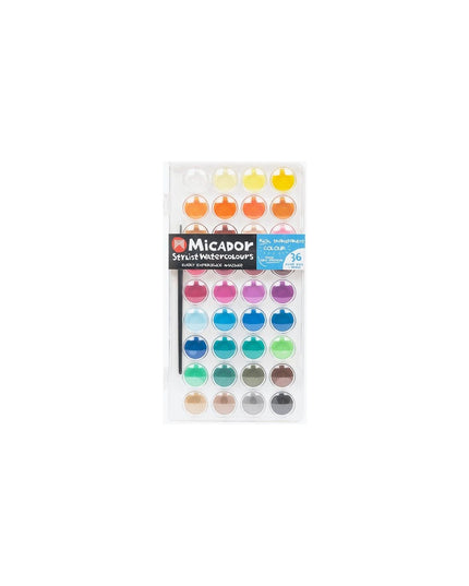 Micador Watercolour Palette Stylist 36 Disc