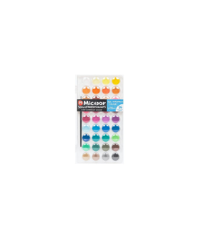 Micador Watercolour Palette Stylist 36 Disc