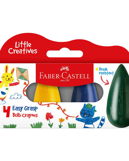 Faber-Castell Little Creatives Easy Grasp Bulb Crayon 4pk