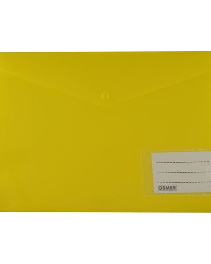A4 Document Wallet with Name Pocket (Assorted Colours)